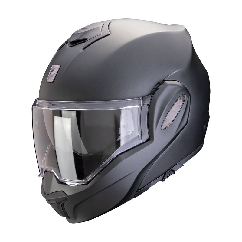 Opklaphelm Scorpion EXO-TECH EVO PRO SOLID parelmat zwart - Grade II