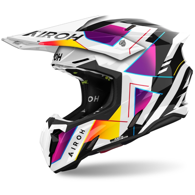Motorcrosshelm Airoh Twist 3 Rainbow 2024 glanzend - kwaliteit II