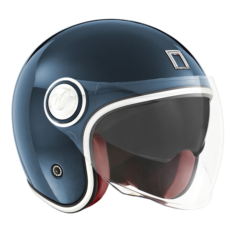 Open motorhelm NOX PREMIUM Heritage petrol blauw - II. kwaliteit
