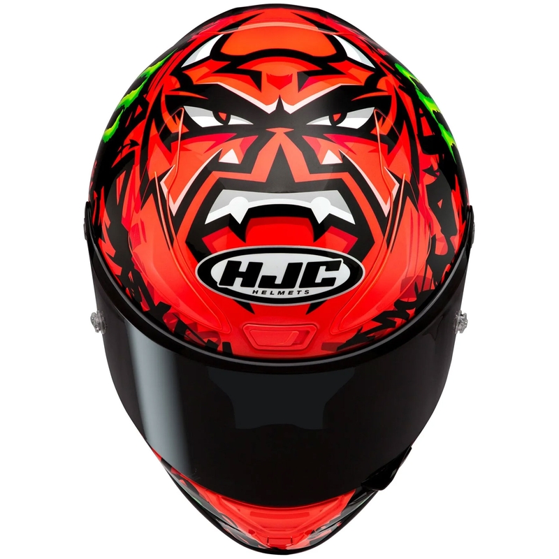 Integraalhelm HJC RPHA 1 Quartararo Replica II MC1 rood-zwart-wit-groen