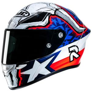 Integraal motorhelm HJC RPHA 1 Garrett Gerloff Replica MC21 wit-blauw-rood