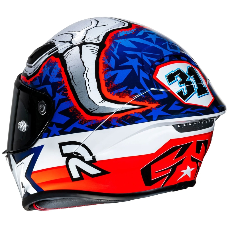Integraal motorhelm HJC RPHA 1 Garrett Gerloff Replica MC21 wit-blauw-rood