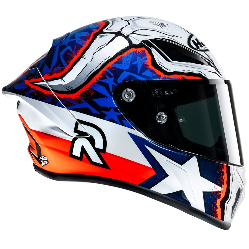 Integraal motorhelm HJC RPHA 1 Garrett Gerloff Replica MC21 wit-blauw-rood