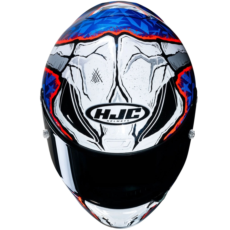 Integraal motorhelm HJC RPHA 1 Garrett Gerloff Replica MC21 wit-blauw-rood