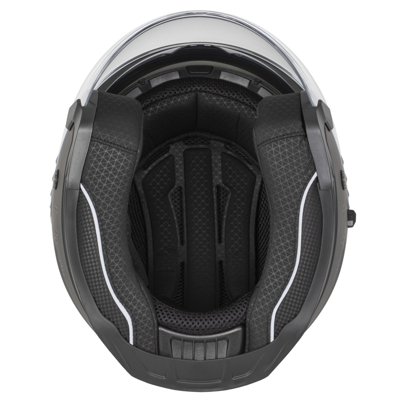 Cassida Jet Tech 2.0 Effen Matzwart en Roze Open Motorhelm