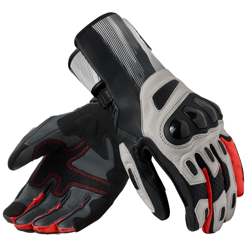 Motorhandschoenen Revit Metis 2 lichtgrijs - fluorood