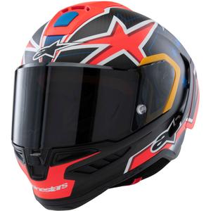 Alpinestars Supertech R10 limited edition Jack Miller mat carbon rood-blauw-geel-wit integraal motorhelm