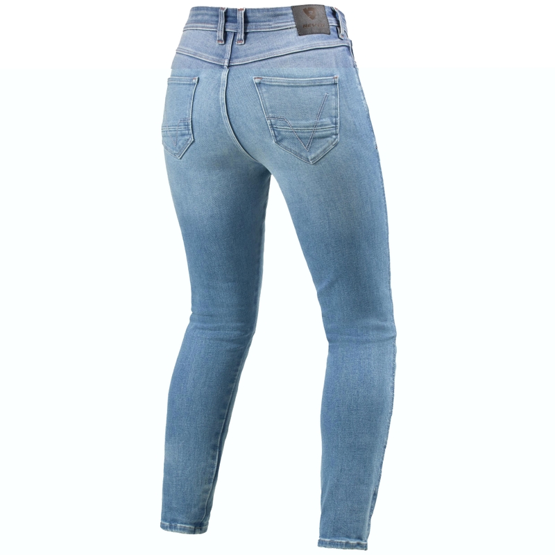 Dames Revit Shelby 3 Skinny Lichtblauwe Motorcycle Jeans