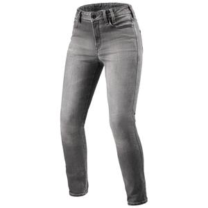 Revit Shelby 3 Skinny Cropped Women's Grey Motorcycle Jeans