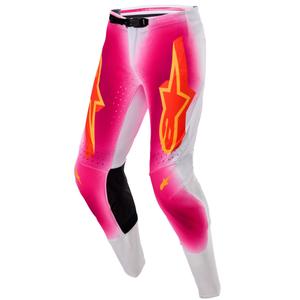 Alpinestars Supertech limited edition MIG fluoroze-wit-oranje motorcrossbroek