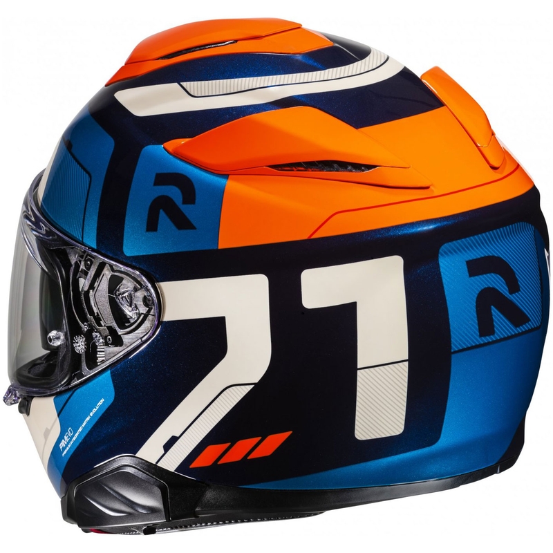 Integraal motorhelm HJC RPHA 71 Cozad MC27 blauw-oranje-beige