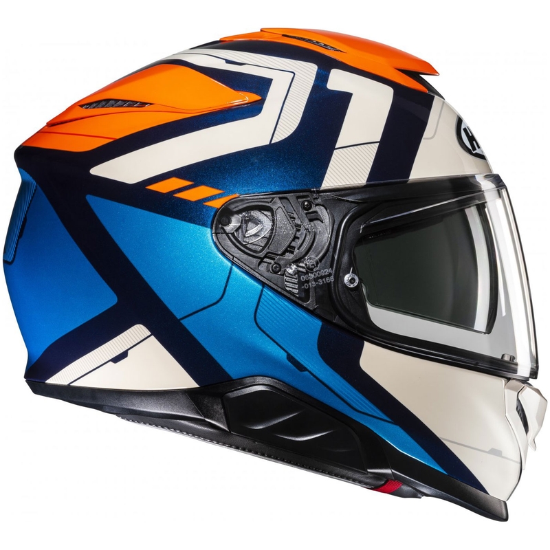 Integraal motorhelm HJC RPHA 71 Cozad MC27 blauw-oranje-beige