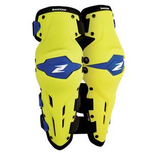 Kniebeschermers voor motorfiets Zandona X-Treme kniebeschermer geel-blauw