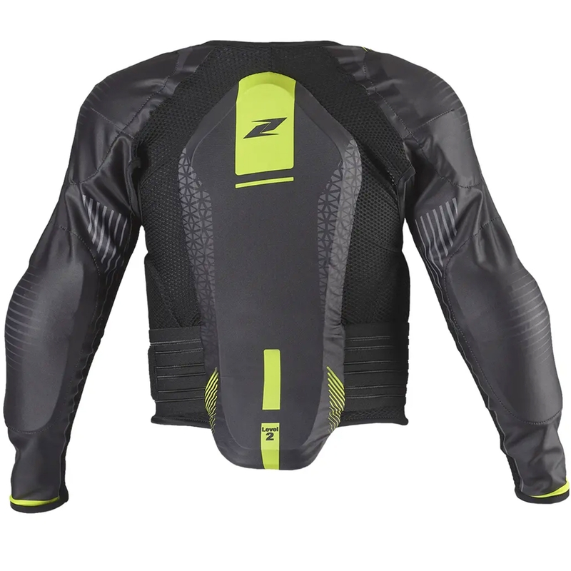 Kinder bodyprotector Zandona Netcube Jas X8 zwart-fluo geel 136 - 150 cm