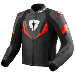 Revit Quantum 3 zwart-fluo rood leren motorjack