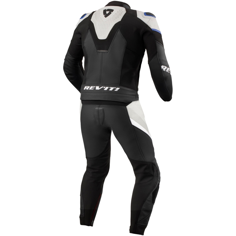 Revit Beta 2 zwart en lichtgrijs leren jumpsuit