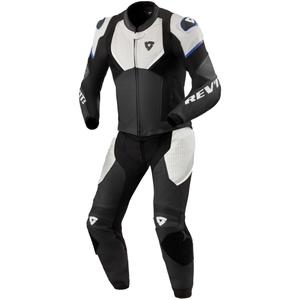 Revit Beta 2 zwart en lichtgrijs leren jumpsuit