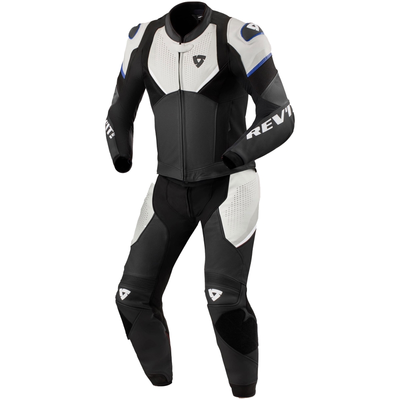 Revit Beta 2 zwart en lichtgrijs leren jumpsuit