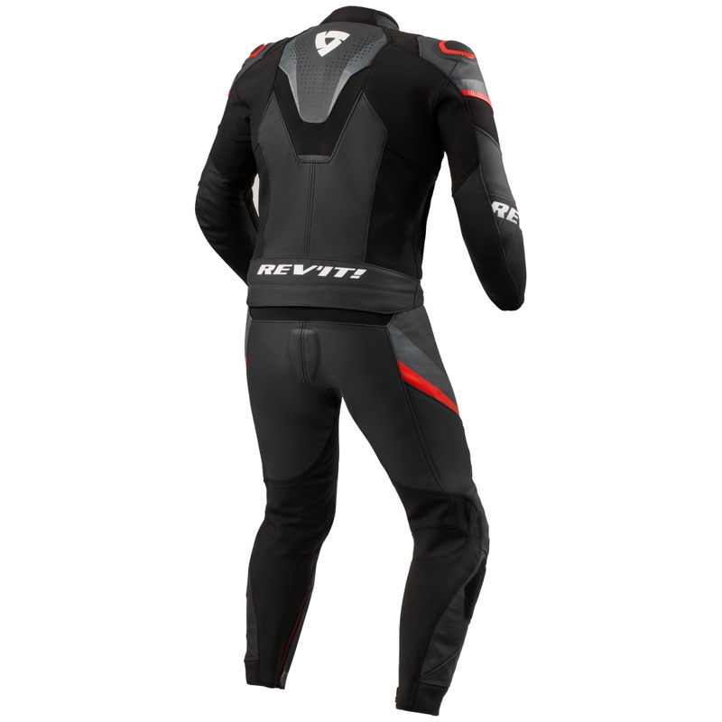 Revit Beta 2 zwart-antraciet lederen jumpsuit