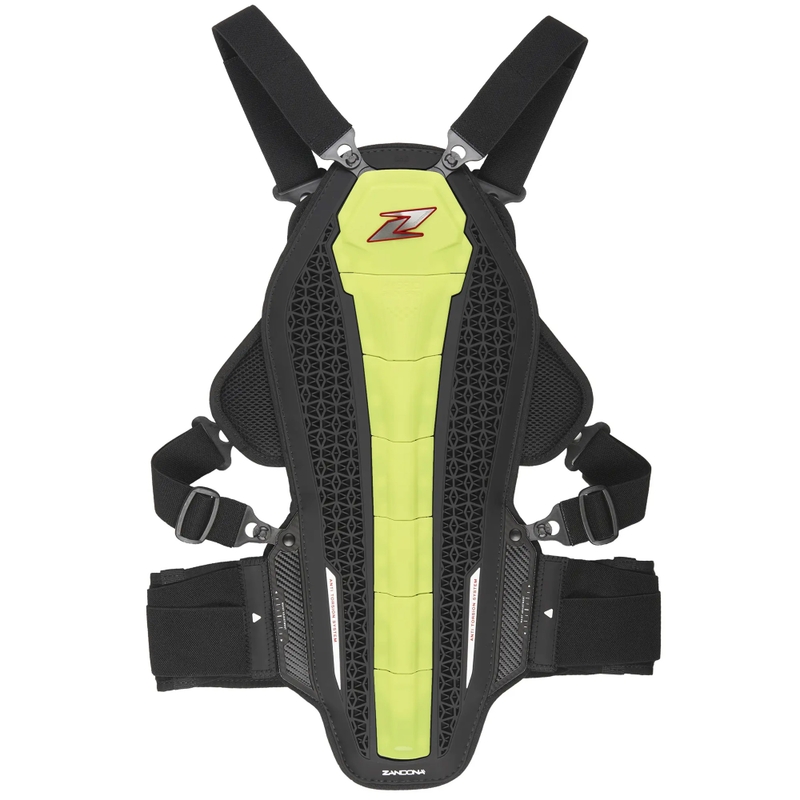 Rug- en borstbeschermer Zandona Hybrid Armour X6 fluo geel 158 - 167 cm