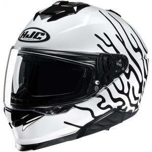 Integraalhelm HJC i71 Celos MC3H wit-zwart-geel