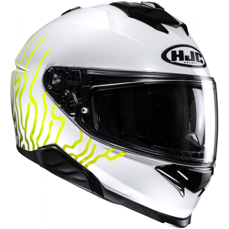 Integraalhelm HJC i71 Celos MC3H wit-zwart-geel