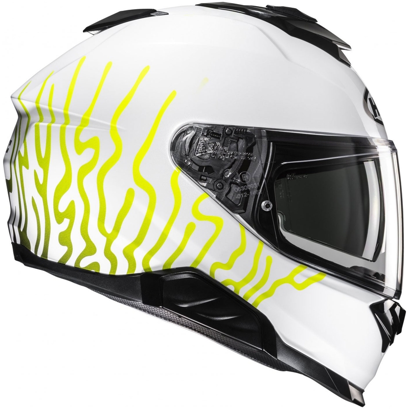 Integraalhelm HJC i71 Celos MC3H wit-zwart-geel