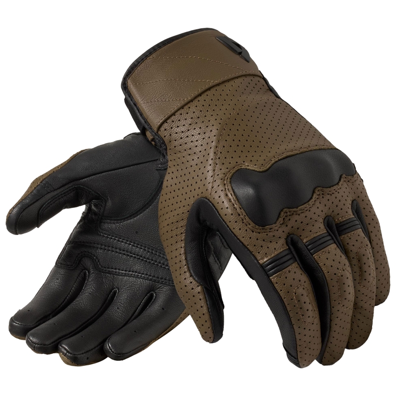 Revit New Heights motorhandschoenen bruin-zwart