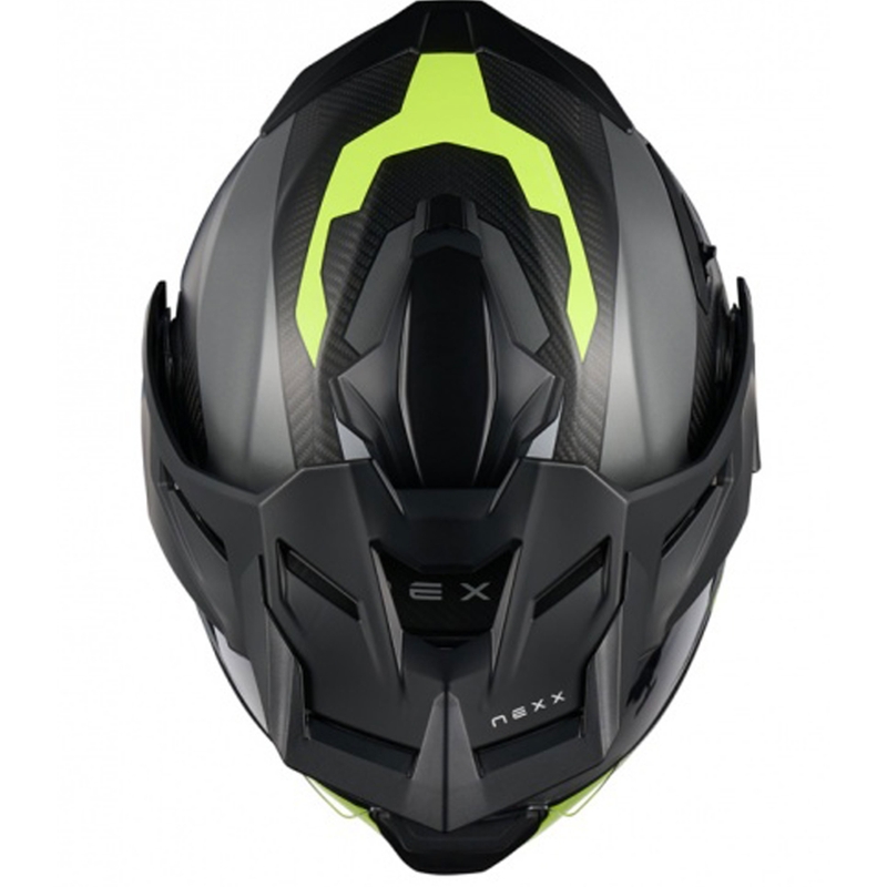Opklapbare motorhelm Nexx X.Lifecountry Terra mat grijs-fluo geel uitverkoop