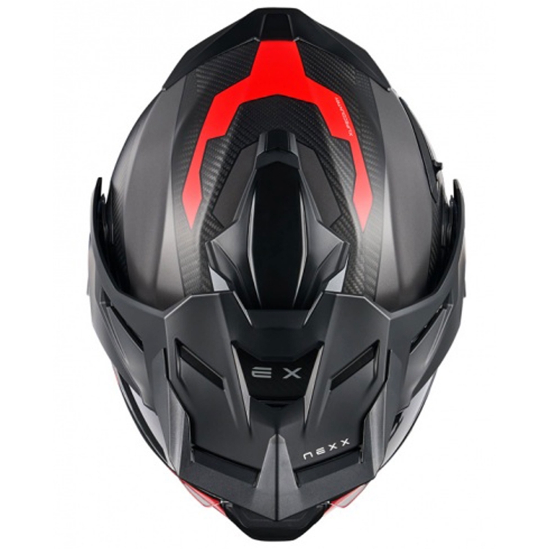 Nexx X.Lifecountry Terra opklapbare motorhelm mat grijs-rood uitverkoop