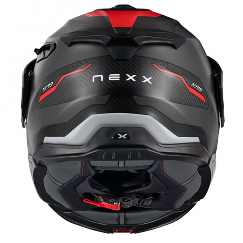 Nexx X.Lifecountry Terra opklapbare motorhelm mat grijs-rood uitverkoop