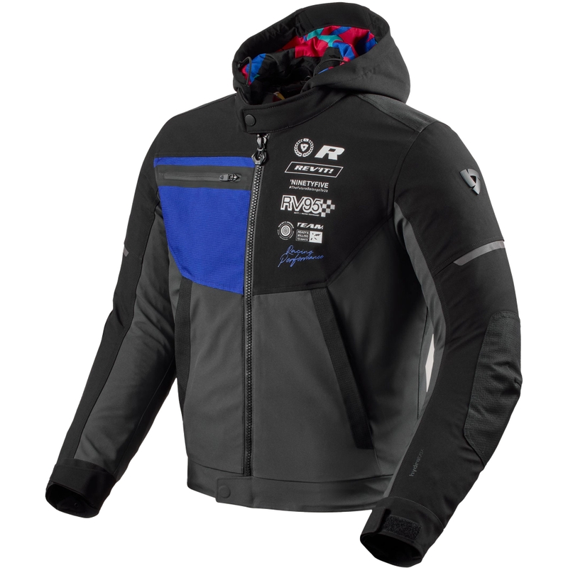 Revit Haste H2O motorjack zwart-blauw
