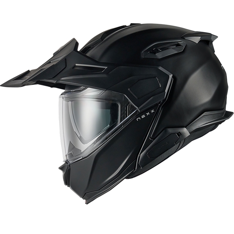 Opklapbare motorhelm Nexx X.Lifecountry Plain matzwart