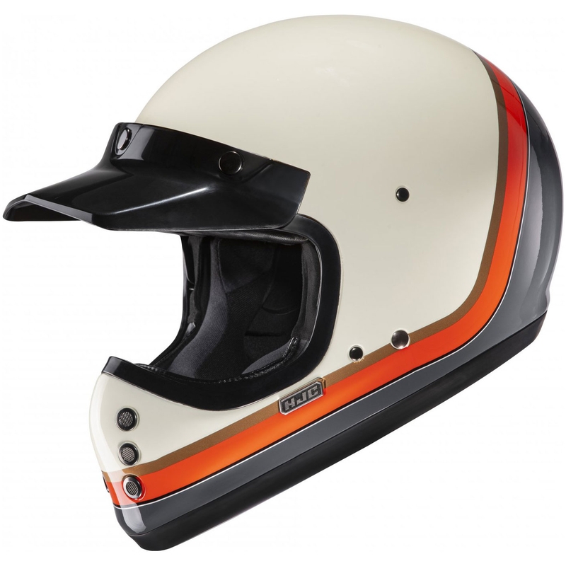 HJC V60 Scoby MC7 integraal motorhelm beige-zwart-oranje-grijs