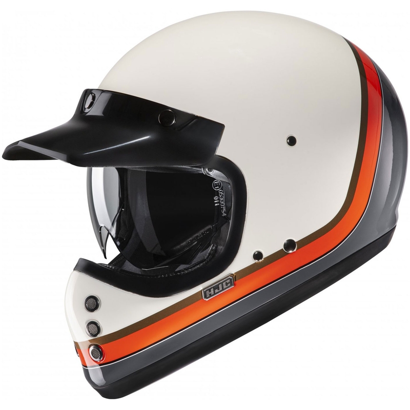HJC V60 Scoby MC7 integraal motorhelm beige-zwart-oranje-grijs