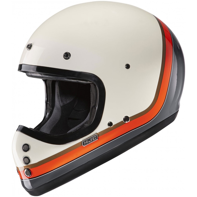 HJC V60 Scoby MC7 integraal motorhelm beige-zwart-oranje-grijs