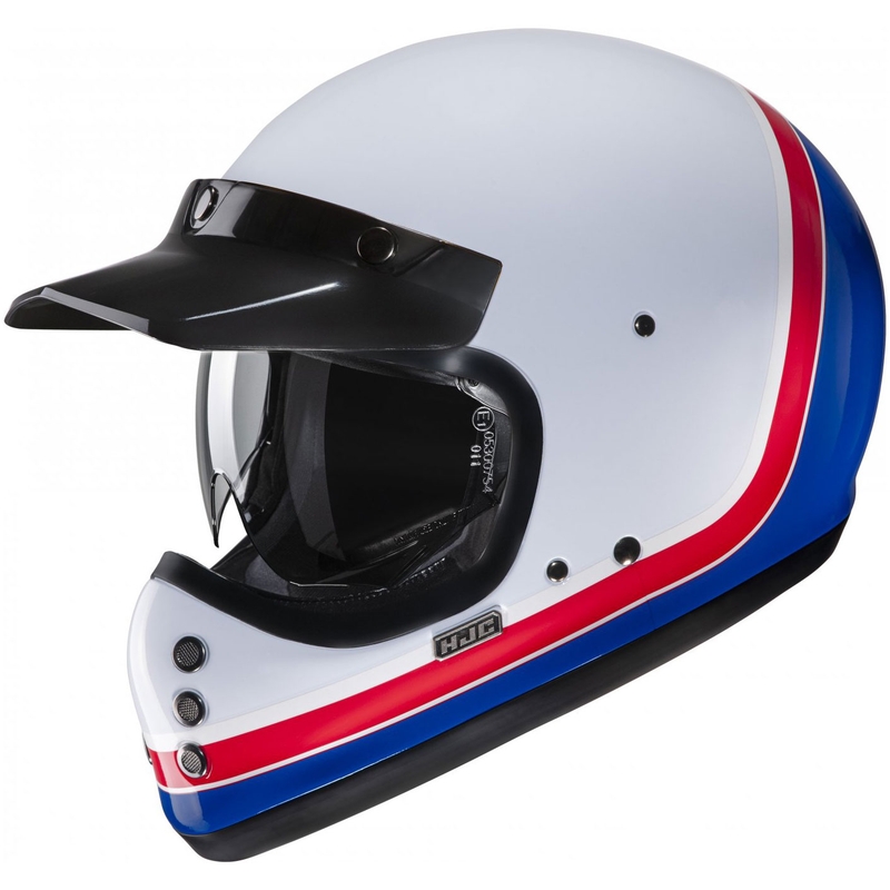 Integraal motorhelm HJC V60 Scoby MC21 wit-rood-blauw