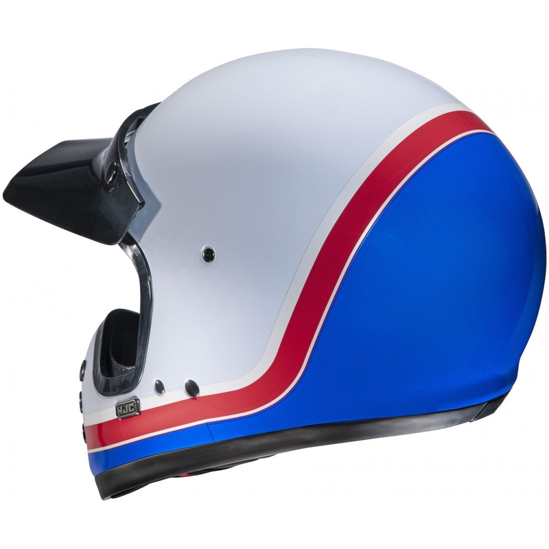Integraal motorhelm HJC V60 Scoby MC21 wit-rood-blauw