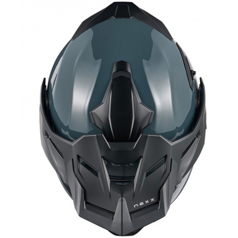 Nexx X.Lifecountry effen blauwe opklapbare motorhelm