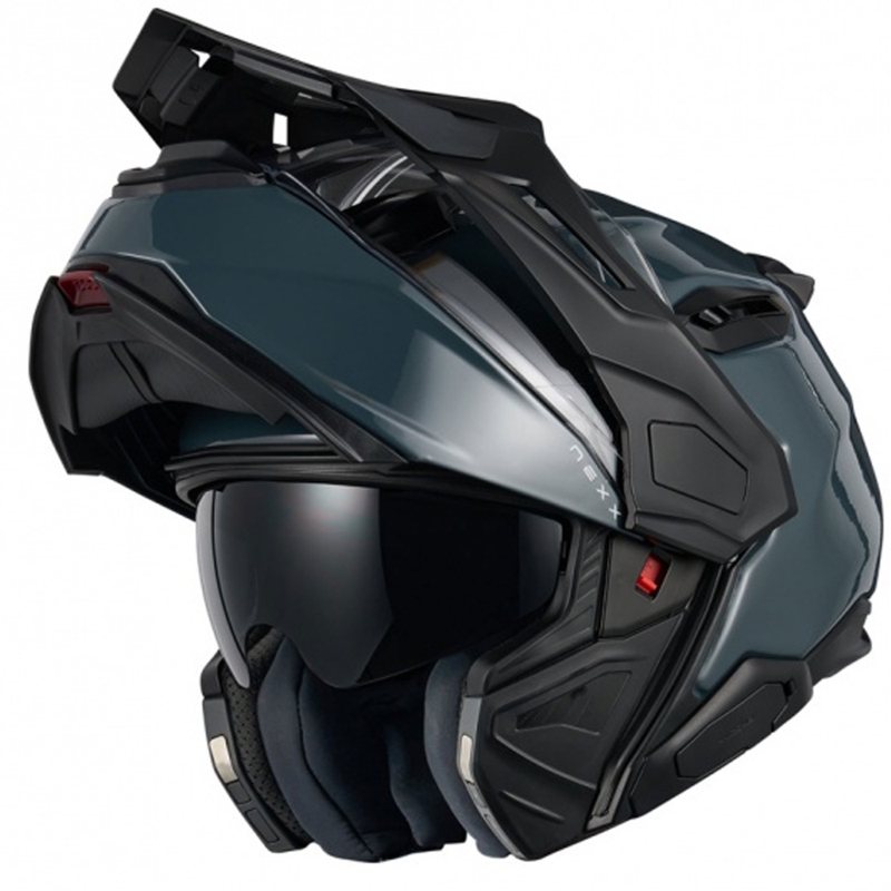 Nexx X.Lifecountry effen blauwe opklapbare motorhelm