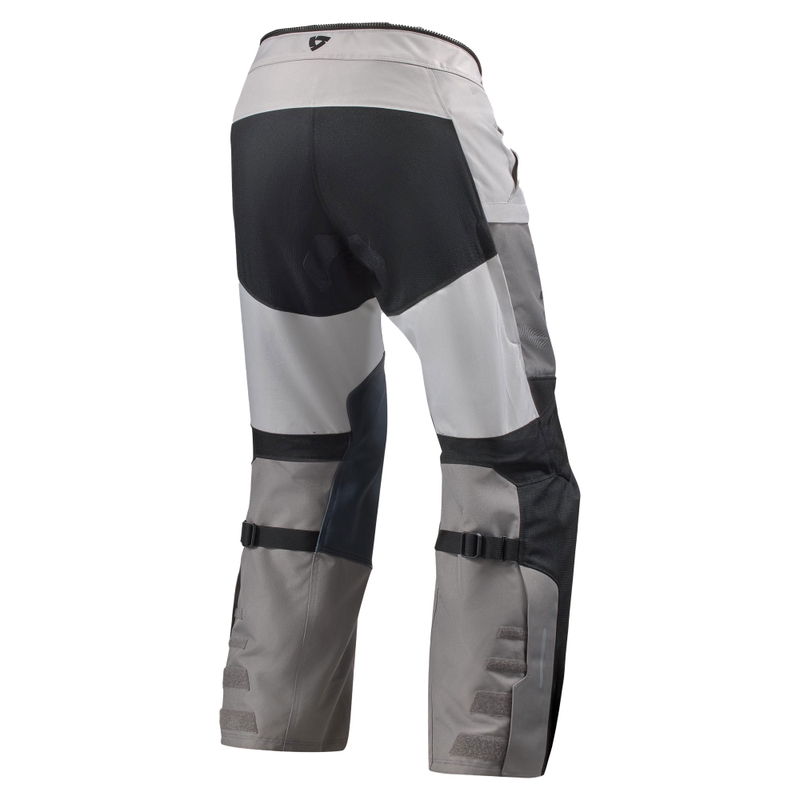 Revit Sand 5 H2O Korte Motorbroek Zilver-Zwart