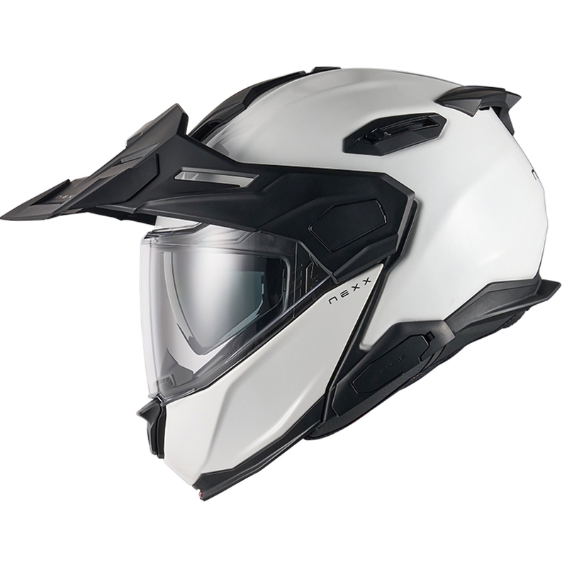 Nexx X.Lifecountry Plain witte flip-up motorhelm