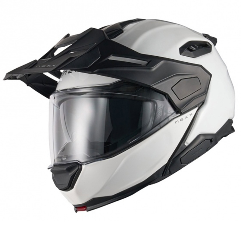 Nexx X.Lifecountry Plain witte flip-up motorhelm