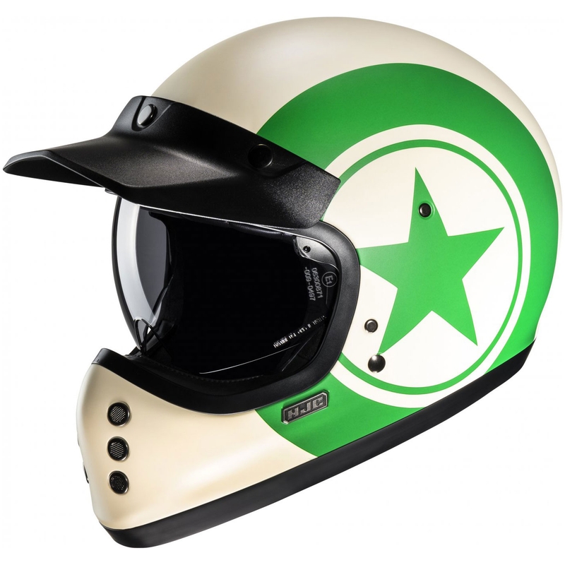 HJC V60 Nyx MC4SF integraal motorhelm wit-groen