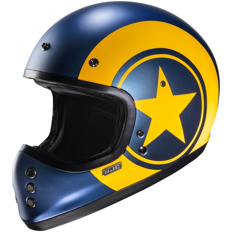 Integraal motorhelm HJC V60 Nyx MC3SF blauw-geel