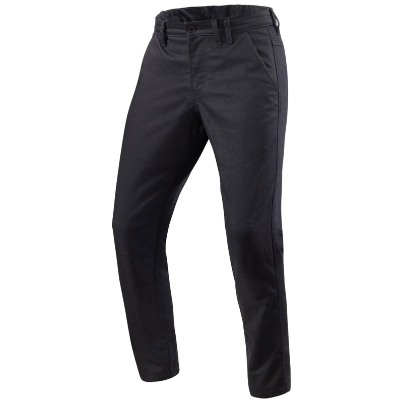 Revit Chino Dean 2 Taps toelopende motorbroek Zwart