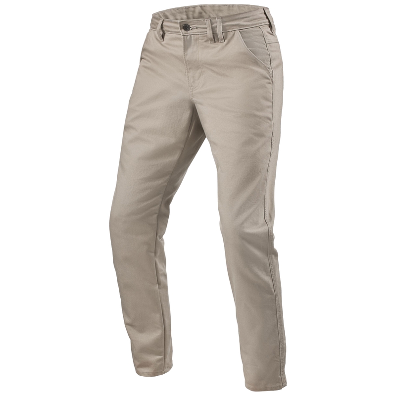 Revit Chino Dean 2 Taps toelopende motorbroek Zand