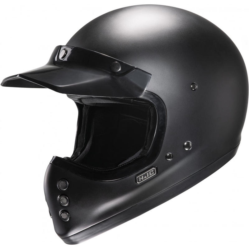 HJC V60 Solid semi-flat integraal motorhelm zwart