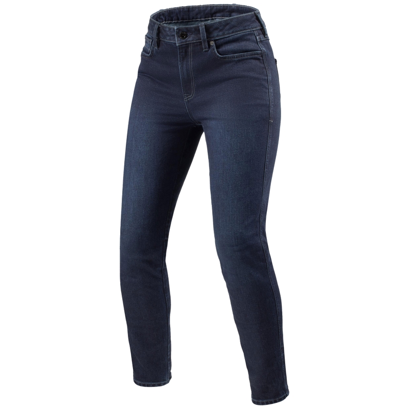 Revit Marzia Skinny Damesmodel Cropped Motorcycle Jeans Blauw
