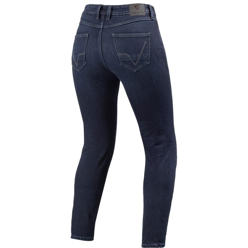 Revit Marzia Skinny Damesmodel Cropped Motorcycle Jeans Blauw
